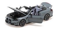 1:18 BMW M4 CABRIOLET - 2020 - GREY METALLIC - MINICHAMPS - 110021032