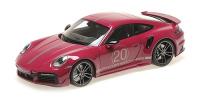 1:18 PORSCHE 911 (992) TURBO S COUPE SPORT DESIGN - 2021 - RED WITH OPENINGS - MINICHAMPS - 113069075