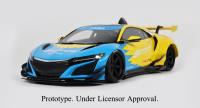 1:18 HONDA ACURA NSX SPOON BY JONSIBAL 2023 LIGHT BLUE/YELLOW - GT SPIRIT - GT894