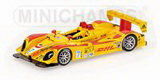 1:43 PORSCHE DHL RS SPYDER PENSKE RACING WINNER SEBRING 2008 DUMAS/BERNHARD/COLLARD