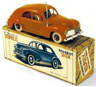 1:43 PEUGEOT 203 ORANGE - RETRO  PLASTIC - NOREV - 472312