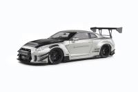 1:18 Nissan GT-R (R35) W/ Liberty Walk Body Kit 2.0 Pearl Grey 2020 - SOLIDO - S1805802