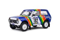 1:18 LADA NIVA WHITE #182 JABOUILLE/SARDOU PARIS-DAKAR 1984 - SOLIDO - S1807305