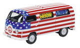 1:87 VW T2 BUS USA HIPPIES - SCHUCO - 25455