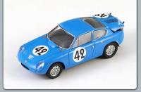 1:43 ABARTH SIMCA 1300 LE MANS 1962 NO42 OREILLER / PSYCHIGER - SPARK - S1306