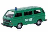1:87 VOLKSWAGEN VW T3 BUS POLIZEI GREEN - SCHUCO - 452606900